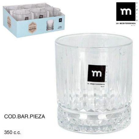 35 CLS VASO CRISTAL TALLADO VINTAGE SULTAN LAMEDITERRANEA - CAJA 6 UNIDADES