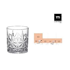 31 CLS VASO CRISTAL TALLADO MILAN LAMEDITERRANEA - CAJA 6 UNIDADES