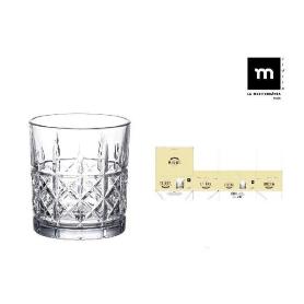 31 CLS VASO CRISTAL TALLADO TRIKUA LAMEDITERRANEA - CAJA 6 UNIDADES