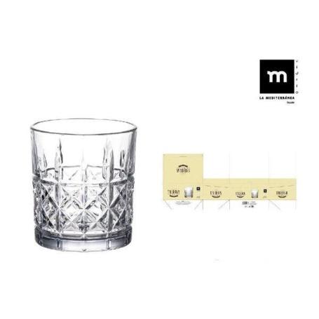 31 CLS VASO CRISTAL TALLADO TRIKUA LAMEDITERRANEA - CAJA 6 UNIDADES