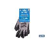 GUANTE ANTICORTE HPPE IMPREGNADO DE LATEX RUGOSO TALLA 9   CAJA 12 UNID.
