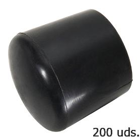 CONTERA PLASTICO REDONDA EXTERIOR NEGRA  8 MM. BOLSA 200 UNIDADES