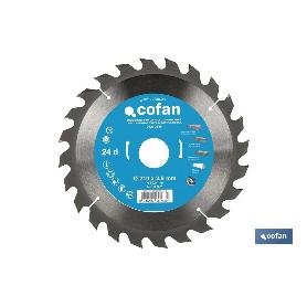 DISCO DE SIERRA CIRCULAR PARA MADERA Ø210 X 2,8 X 30 MM, 24 DIENTES