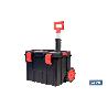 CAJA DE HERRAMIENTAS HEAVY DUTY CON ASA TELESCÓPICA Y RUEDAS 530 X 355 X 390 MM