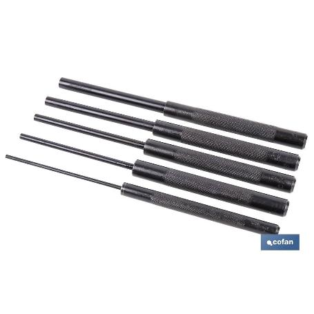 CONJUNTO 5 PCS BOTADOR CILÍNDRICO LARGO 3-10 MM