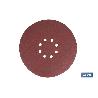 HOJA DE LIJADO LIJADORA PARED Y TECHO 8 AGUJEROS Ø225 MM G 80   CAJA 5 UNID.