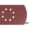 HOJA DE LIJADO LIJADORA PARED Y TECHO 8 AGUJEROS Ø225 MM G 240   CAJA 5 UNID.