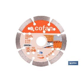 DISCO DIAMANTE CANTERO STANDARD H-10MM, 115MM