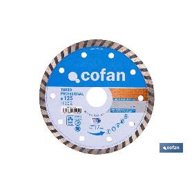 DISCO DIAM.TURBO PROFESIONAL 125MM.