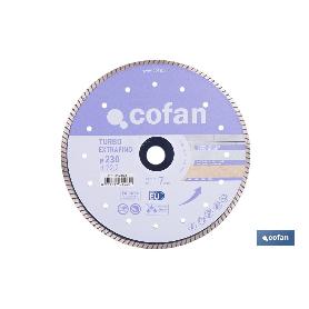 DISCO DIAMANTE TURBO EXTRAFINO 230MM.