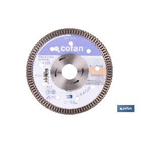 DISCO DIAMANTE PORCELANICO EXTRAFINO H-10MM, 125MM
