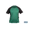 CAMISETA TRANSPIRABLE MODELO PILOTE VERDE-NEGRA 160 G/M2 TALLA-L