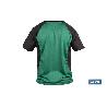 CAMISETA TRANSPIRABLE MODELO PILOTE VERDE-NEGRA 160 G/M2 TALLA-XL