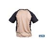 CAMISETA TRANSPIRABLE MODELO PILOTE BEIGE-NEGRA 160 G/M2 TALLA-L