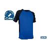 CAMISETA TRANSPIRABLE MODELO PILOTE AZUL-NEGRA 160 G/M2 TALLA-M