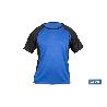 CAMISETA TRANSPIRABLE MODELO PILOTE AZUL-NEGRA 160 G/M2 TALLA-S