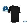 CAMISETA TRANSPIRABLE MODELO PILOTE NEGRA 160 G/M2 TALLA-M