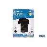 CAMISETA TRANSPIRABLE MODELO PILOTE NEGRA 160 G/M2 TALLA-XL