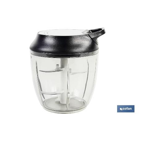 PICADORA MANUAL, TAPA Y ACCESORIO BATIDOR 900 ML