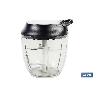 PICADORA MANUAL, TAPA Y ACCESORIO BATIDOR 900 ML
