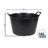 CAPAZO  NEGRO  RECICLADO  42 L   48.5 X 45 X 38 CM VENTA UNITARIA