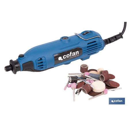 MULTIHERRAMIENTA ROTATIVA 135 W 8000-33000 RPM CON ACCESORIOS