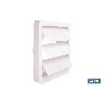 REJILLA DE VENTILACIÓN ABS BLANCO LAMAS MÓVILES Ø10 CM   CAJA 5 UNID.