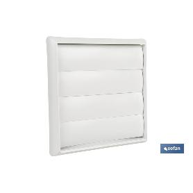 REJILLA DE VENTILACIÓN ABS BLANCO LAMAS MÓVILES Ø15 CM   CAJA 5 UNID.