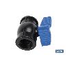 VÁLVULA DE BOLA ROSCA H-H PP PN16 1 1/2 X 1 1/2