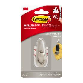3M PERCHA COMMAND NIQUEL PUL. PEQUEÑA  0,450 KG  FC11 7100352599
