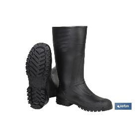 BOTA ALTA DE AGUA PVC NEGRA TALLA 37