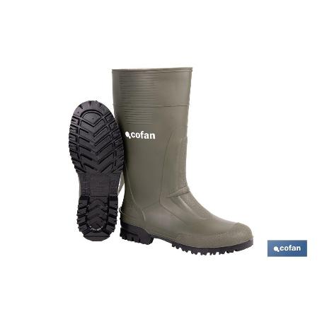 BOTA ALTA DE AGUA PVC VERDE TALLA 40