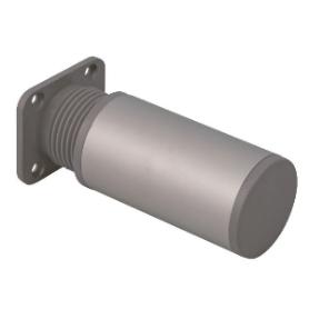 PATA REDONDA REGULABLE 60MM CROMO MATE