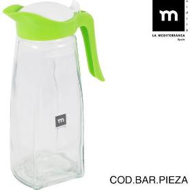 1,4 LTS. JARRA VIDRIO CON TAPA BASCULANTE ASA VERDE PARA NEVERA MOD OPTIMA LAMEDITERRANEA