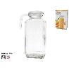 1,8 LTS. JARRA DE CRISTAL CON TAPA BLANCA PARA NEVERA 1800 ML.