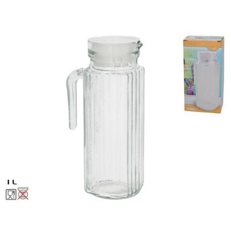 1 L. JARRA FRIGO Y NEVERA MOD LONDRES CON TAPA BLANCA CAPACIDAD 1000 ML.