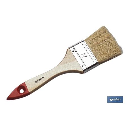 PALETINA TRIPLE 55 MM CON MANGO DE MADERA Nº 27