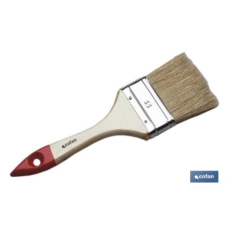 PALETINA TRIPLE 70 MM CON MANGO DE MADERA Nº 33