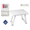 MESA PLASTICO PLEGABLE PARA PISCINA 51X40X40 BLANCA CONFORTIME