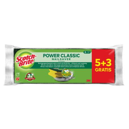 SCOTCH-BRITE® ESTROPAJO SALVAUÑAS CLASICO 5+3 GRATIS  7100317686