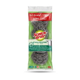 SCOTCH-BRITE® ESTROPAJO METALICO INOX 3+1 GRATIS 7100252204