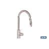 GRIFO DE COCINA DE ACERO NEGRO CON MANGUERA EXTENSIBLE Y 2 FUNCIONES 390 X 250 X 54 MM