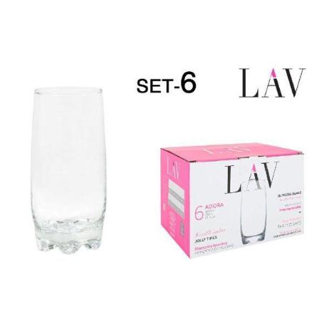37 CLS VASO REFRESCO ADORA LAV SIMILAR GALASSIA - CAJA 6 UNIDADES