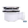 VÁLVULA SIFÓNICA PLATO DE DUCHA Ø90 MM CON SALIDA Ø32-40 MM Y EMBELLECEDOR CROMADO ALTURA 64 MM