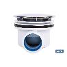 VÁLVULA SIFÓNICA PLATO DE DUCHA Ø90 MM CON SALIDA Ø32-40 MM Y EMBELLECEDOR CROMADO ALTURA 64 MM