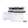 VÁLVULA SIFÓNICA PLATO DE DUCHA Ø90 MM CON SALIDA Ø32-40 MM Y EMBELLECEDOR CROMADO ALTURA 64 MM