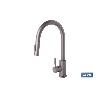 GRIFO DE COCINA ANTRACITA DE ACERO INOX. CON MANGUERA EXTENSIBLE Y 2 FUNCIONES 400 X 220 X 54 MM