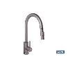 GRIFO DE COCINA ANTRACITA DE ACERO INOX. CON MANGUERA EXTENSIBLE Y 2 FUNCIONES 400 X 220 X 54 MM