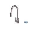 GRIFO DE COCINA ANTRACITA DE ACERO INOX. CON MANGUERA EXTENSIBLE Y 2 FUNCIONES 400 X 220 X 54 MM