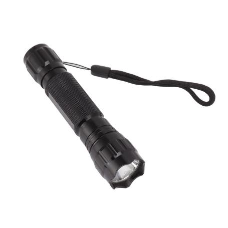 LINTERNA LED COCHE 11 CM ALUMINIO NEGRA